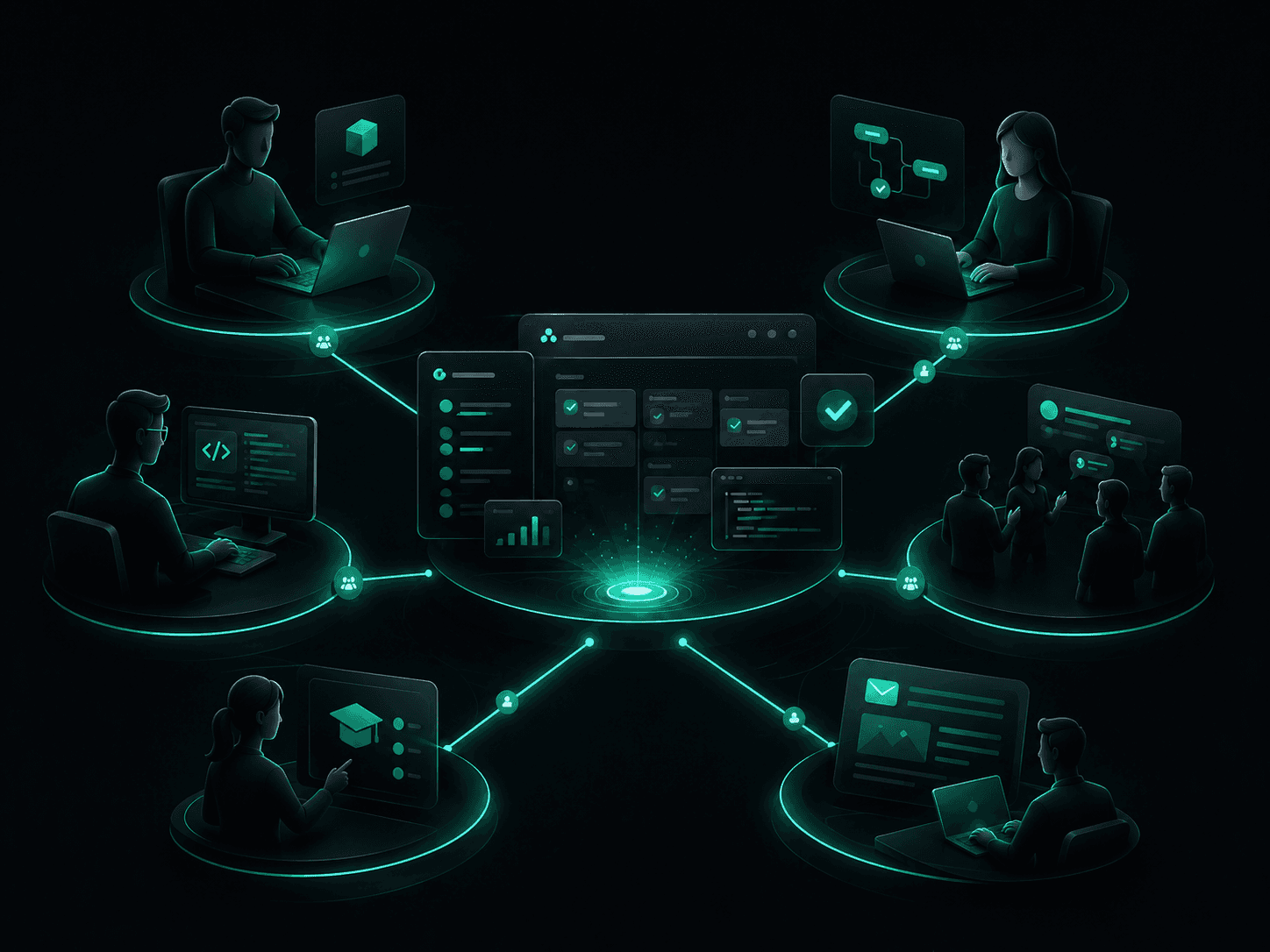Verdent affiliate partners network illustration